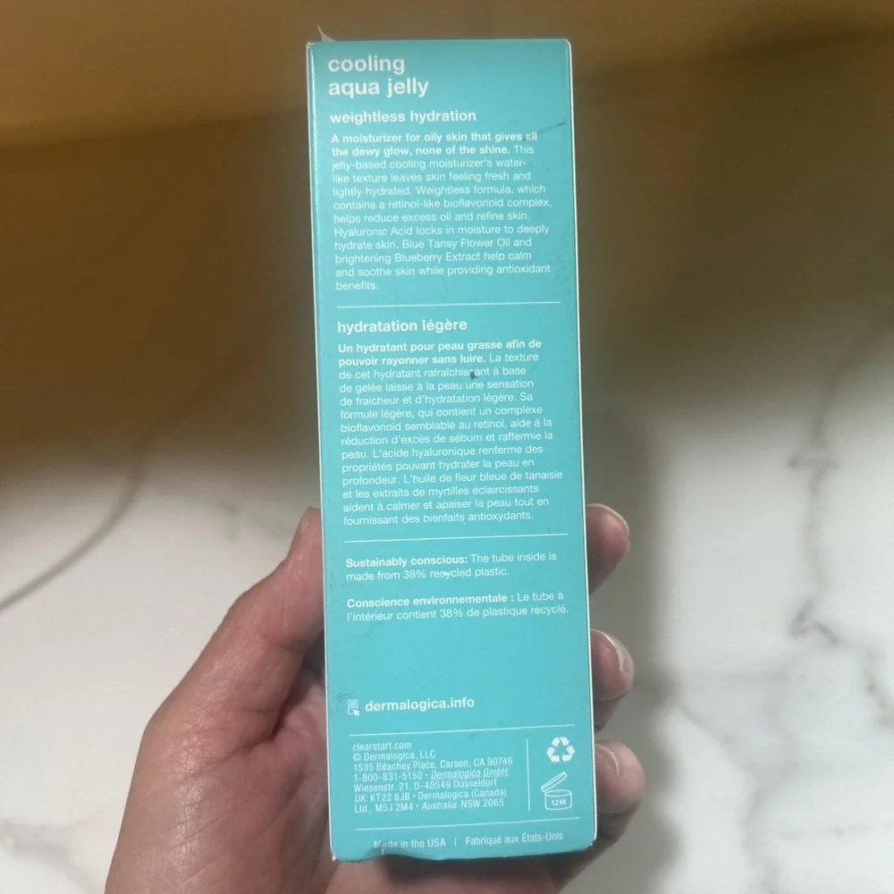 Dermalogica Cooling Aqua Jelly Weightless hydration 2oz / 59ml  NIB